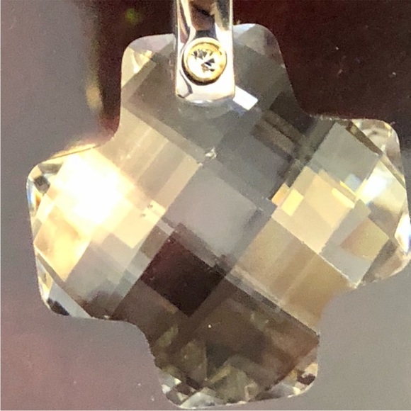 Swarovski Clear Crystal Cross Pendant - Picture 3 of 4